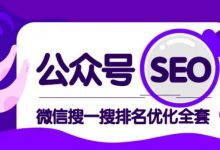 公众号 SEO,微信搜一搜排名优化课,每日被动精准引流上百-蜗牛学社