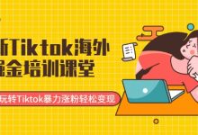 最新TIKTOK海外掘金培训课堂:带你玩转TIKTOK暴力涨粉轻松变现-蜗牛学社