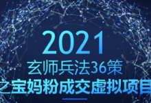 玄师兵法36策之第33策:宝妈粉成交虚拟项目,裂变变现双管齐下-蜗牛学社