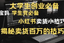 《沧让创业36说》第2说:深度解析小红书卖货技巧,年入百万小红书卖货套路-蜗牛学社
