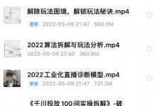 尹晨2022年四节新课,2022算法拆解与玩法分析,千川投放100问实操拆解-蜗牛学社