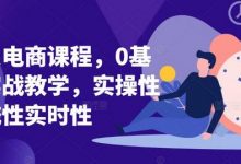 淘系电商课程,0基础实战教学,实操性系统性实时性-蜗牛学社