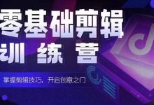 2024短剧剪辑师训练营,短剧达人训练营,适合宝爸宝妈的0基础剪辑训练营-蜗牛学社