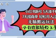 小红书影视泥巴追剧5天涨千粉,7天接商单,轻松月入过万,无脑搬运玩法-蜗牛学社