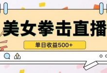 无人直播美女打拳单日收益500+,收益稳定,快速变现,小白最适合做的项目,保姆式教学-蜗牛学社