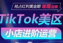 TikTok Shop美区小店进阶运营,抢占红利黄金期 嘎嘎出单-蜗牛学社