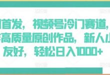 全网首发,视频号冷门赛道,AI制作高质量原创作品,新人小白友好,轻松日入1000+-蜗牛学社