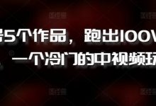新号5个作品,跑出100W播放,一个冷门的中视频玩法-蜗牛学社