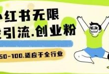 小红书一天引流一二百创业粉技术 可引全行业精准粉玩法-蜗牛学社