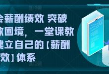 学会薪酬绩效 突破人效困境,一堂课教你建立自己的【薪酬+绩效】体系-蜗牛学社