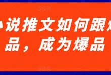 小说推文如何跟爆品,成为爆品-蜗牛学社