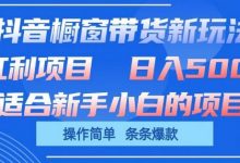 抖音橱窗带货新玩法,单日收益几张,操作简单,条条爆款-蜗牛学社