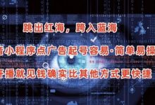 抖音小程序点广告项目,起号容易,简单易操作,开播就见有收益-蜗牛学社