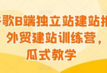 谷歌B端独立站建站推广,外贸建站训练营,傻瓜式教学-蜗牛学社