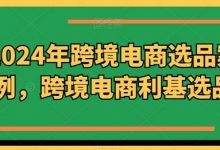 2024年跨境电商选品案例,跨境电商利基选品-蜗牛学社