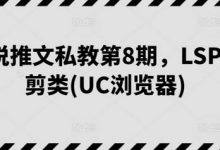 小说推文私教第8期,LSP混剪类(UC浏览器)-蜗牛学社