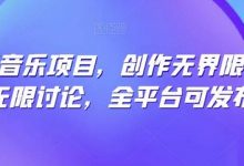 纯原创音乐项目,创作无界限,引发无限讨论,全平台可发布-蜗牛学社
