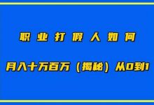 职业打JIA人如何月入10万百万,从0到1【仅揭秘】-蜗牛学社