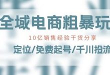 全域电商-粗暴玩法课:10亿销售经验干货分享!定位/免费起号/千川投流-蜗牛学社