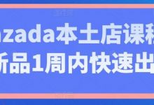Lazada本土店课程,新品1周内快速出单-蜗牛学社