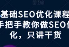 零基础SEO优化课程,手把手教你做SEO优化,只讲干货-蜗牛学社