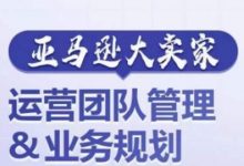 亚马逊大卖家-运营团队管理&业务规划,为你揭秘如何打造超强实力的运营团队-蜗牛学社