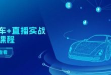 二手车+直播实战运营课程:直播推荐/短视频推荐/千川投放/直播全流程-蜗牛学社