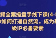 短视频全案操盘手线下课(4-5月)教你如何打通自然流,成为想象级IP必备要素-蜗牛学社