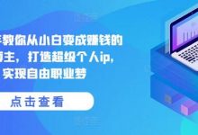 手把手教你从小白变成赚钱的创业博主,打造超级个人ip,实现自由职业梦-蜗牛学社