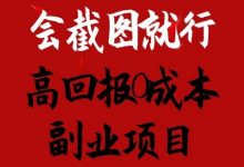 会截图就行,高回报0成本副业项目,卖离婚模板一天1.5k+-蜗牛学社