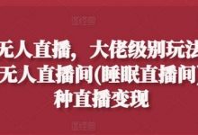 抖音无人直播,大佬级别玩法,24小时无人直播间(睡眠直播间),多种直播变现-蜗牛学社