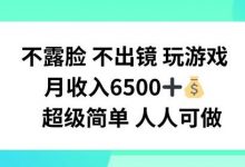 不露脸 不出境 玩游戏,月入6500 超级简单 人人可做-蜗牛学社