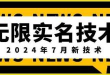 无限实名技术(2024年7月新技术),最新技术最新口子,外面收费888-3688的技术-蜗牛学社