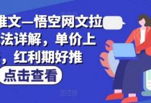 小说推文—悟空网文拉新玩法详解,单价上涨,红利期好推-蜗牛学社
