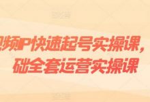 短视频IP快速起号实操课,0基础全套运营实操课,爆款内容设计+粉丝运营+内容变现-蜗牛学社