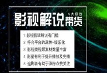 电影解说剪辑实操带货全新蓝海市场,电影解说实操课程-蜗牛学社