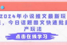 2024年小说推文最新玩法,今日话题图文快速批量产玩法-蜗牛学社