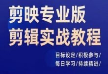 剪映专业版剪辑实战教程,目标设定/积极参与/每日学习/持续精进-蜗牛学社