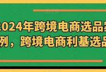 2024年跨境电商选品案例,跨境电商利基选品(更新)-蜗牛学社