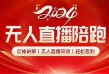 2024无人直播陪跑全套课,实操讲解,无人直播带货,轻松盈利-蜗牛学社