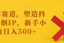 蓝海赛道，塑造抖音戒烟IP，新手小白日入500+-蜗牛学社