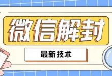 2024最新微信解封教程,此课程适合百分之九十的人群,可自用贩卖-蜗牛学社