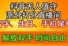 2024年抖音撸音浪新玩法:生日尾号打分测分无人直播,每日轻松赚2500+-蜗牛学社