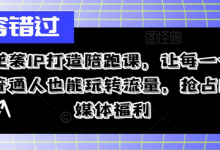 逆袭IP打造陪跑课,让每一个普通人也能玩转流量,抢占自媒体福利-蜗牛学社