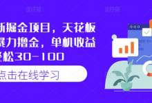 快手最新掘金项目,天花板玩法,暴力撸金,单机收益轻松30-100-蜗牛学社