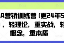 老A营销训练营(更24年9月),轻理论,重实战,轻概念,重本质-蜗牛学社