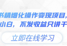 小绿书精细化操作变现项目,0基础小白,不发收益只讲干货-蜗牛学社