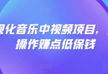 可视化音乐中视频项目,无脑操作赚点低保钱-蜗牛学社