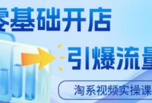 淘宝电商视频实操课,零基础开店,引爆流量-蜗牛学社