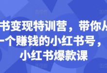 小红书变现特训营,带你从0到1做一个赚钱的小红书号,24堂小红书爆款课-蜗牛学社